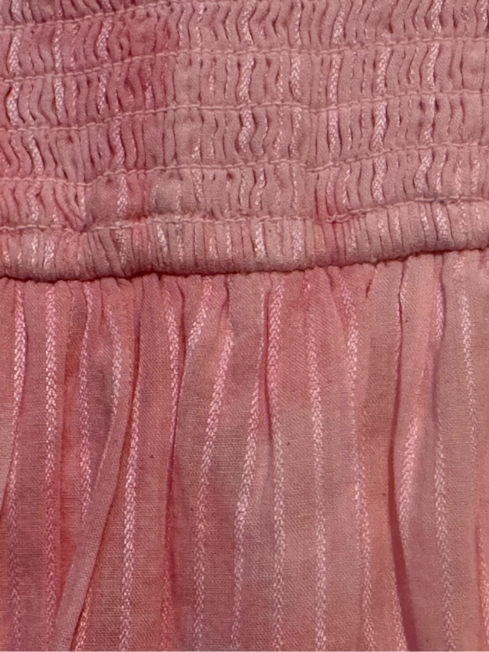 Loveshack fancy Deanna Cotton Pink han dye Striped Halter Dress - Picture 15 of 15